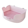 thumbnail image 5 of Pet Toilets Potty Trainer Indoor Small Animal Bedding Box Rabbits Litter Box Violet, 5 of 8