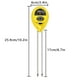 thumbnail image 5 of Probador de suelo 3 en 1 Kit de medidor de prueba de luz de humedad PH de agua para higrómetro electrónico de flores de plantas de jardín, amarillo Sweethay  HA000175-01B, 5 of 6
