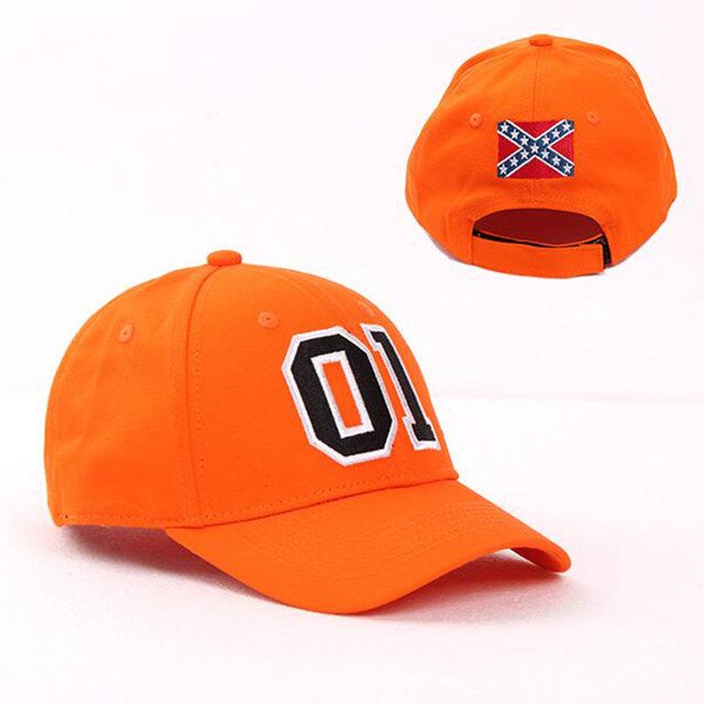 General Lee 01 gorra de béisbol ajustable para hombre y mujer, gorro Unisex de algodón con bordado, color Naranja, ideal para regalo