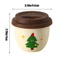 thumbnail image 3 of Ganfancp Santa Claus Mano Taza Taza de Café con Tapa Compacta Taza de Cerámica Sip Regalo Muñeco de Nieve Taza de Agua Mujer Ofertas Del Día Sólo En Línea 1 X Taza de Cerámica, 3 of 6