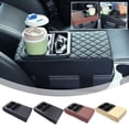thumbnail image 3 of Universal Car Armrest Pad Cover PU Leather Auto Center Console Protector Stor ` V2B3, 3 of 7
