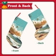 thumbnail image 2 of Picia Coastal Palm Beach for 18in Christmas Stockings, Xmas Stocking for Kids, Holiday and Family Stocking for Fireplace or Party Decoration, 2 of 7