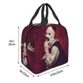 thumbnail image 4 of Terrifier Lunchbag Insulated Food Bag Thermal Lunch Tote Portable Compact Meal Prep Bag With Front Pocket, 4 of 9