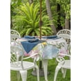 thumbnail image 2 of Easter Outdoor Tablecloth - 54 Inch Round Dining Table Cover, Rustic Spring Bunny Eggs Botanical Grey Wooden Waterproof Outdoor Table Cloth with Umbrella Hole & Zipper for Picnic/Patio/Party, 2 of 7