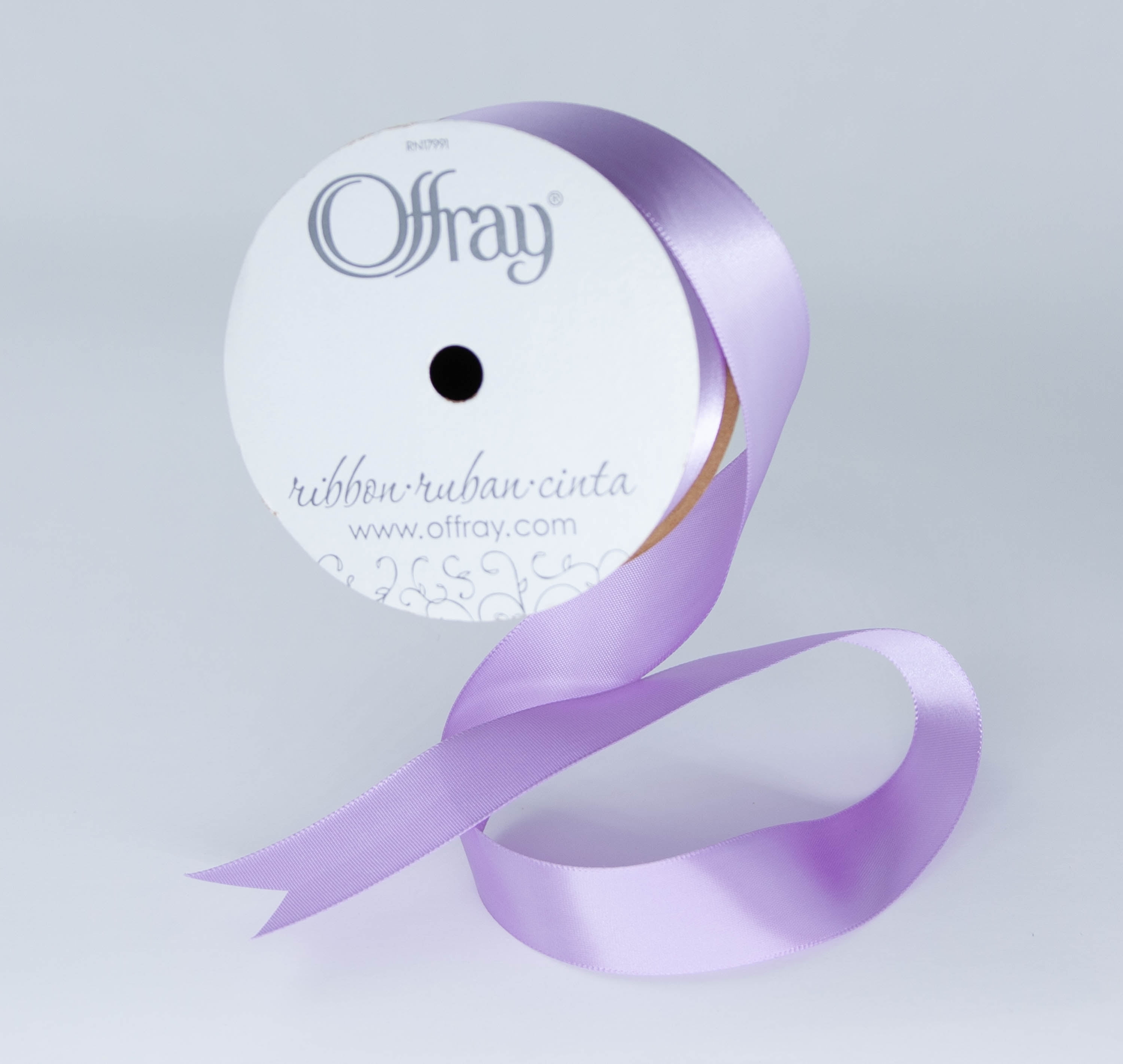 Offray 7/8x21' Double Faced Satin Solid Ribbon