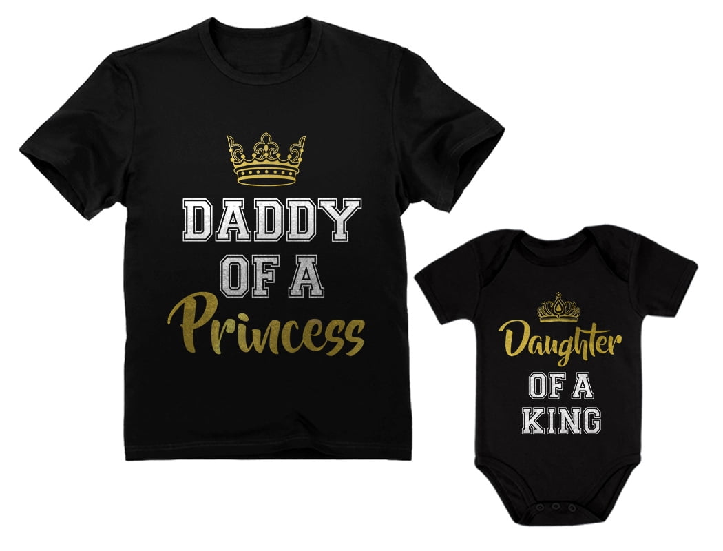 Father & Daughter Matching Set Gift For Dad & Baby Girl Bodysuit & Men's Shirt