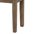 thumbnail image 4 of Rectangular Style Wooden Bench with Fabric Upholstered Seat,Brown and Beige- Saltoro Sherpi, 4 of 5