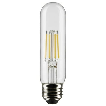Satco 5.5 Watt T10 LED - Clear - Medium Base - 2700K - 450 Lumens - 120 Volt - 2-Pack