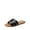 BLACK, variant on Women's Dressy Slide Sandals Comfortable Slip On Flat Sandals Open Round Toe Casual Summer Sandals