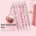 thumbnail image 2 of UDIYO 5Pcs/Set Nail Pen Long Lifespan Easy to Use Acrylic Double-Head Nail Art Drawing Liner for Beauty, 2 of 7