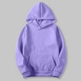 thumbnail image 2 of Basic Hoodies for Womens Oversized Fleece Sweatshirts Long Sleeve Sweaters Pullover Top Fall Outfit, 2 of 6