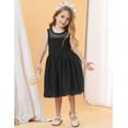 thumbnail image 3 of V.&GRIN Toddler Girl Dress Black Tutu Sundress for Flower Girls Wedding Princess Dress Up Clothes 6X, 3 of 8