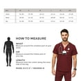 thumbnail image 6 of FIGS Chisec Three-Pocket Scrub Top for Men  Burgundy, M, 6 of 9