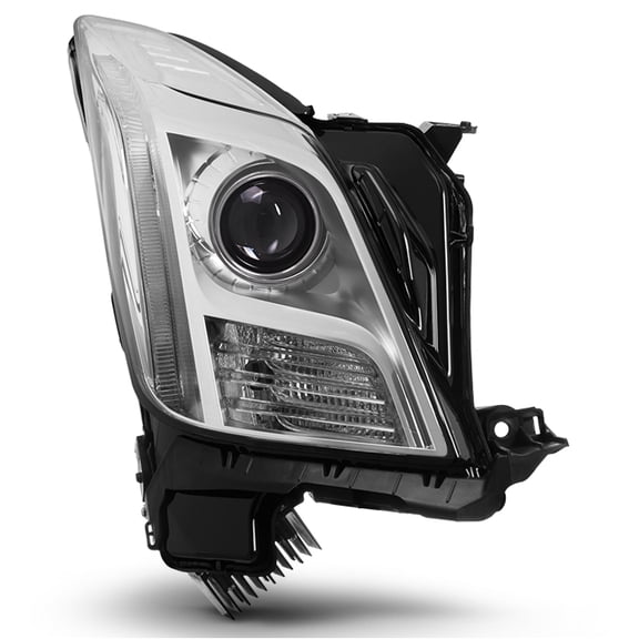AKKON - For 2013-2017 Cadillac XTS [W/O AFS MODEL ONLY] Passenger Side [HID Type] Chrome Projector Headlight Replacement