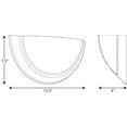 thumbnail image 5 of Progress Lighting Eclipse 1-Light Wall Sconce, Brushed Nickel, Satin White Glass Shade, 5 of 5