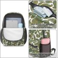 thumbnail image 4 of Paisley and Damask White Pattern 17" Waterproof Oxford School Backpacks for Teens, S-Shape Padded Straps, for School, Travel, Hiking, Camping, 4 of 5