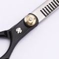 thumbnail image 3 of Tijeras de peluquería profesionales de acero inoxidable para flequillo, para entresacar el pelo, para corte plano y dividido, tijeras especiales, 3 of 5