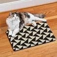 thumbnail image 2 of Pet Feeding Mat with Rustic Farmhouse Plaid Pattern, Durable Waterproof Dog Food Mat, Absorbent, Non-Slip, Quick Dry, Washable Mat Featuring Retro Checkerboard and Striped Fusion, 2 of 7