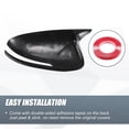 thumbnail image 5 of Unique Bargains Pair Car Rear View Mirror Cover Cap Overlay Gloss Black for Kia Optima K5 2011-2015 Mirror Guard Covers, 5 of 6