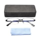 thumbnail image 3 of Gafas con media montura metálica SANHOOPOLO que bloquean la luz azul, 3 of 9