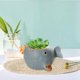 thumbnail image 5 of Linda Planta Mini Adorno Titular Forma Animal Bonsai para Decoración de Oficina Estante Ventana , azul Colco Maceta suculenta, 5 of 8