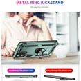 thumbnail image 4 of Designed for Motorola Moto G 5G (2024) Case, Military Grade Protective Phone Case Cover with Enhanced Metal Ring Kickstand [Support Magnet Car Mount] for Moto G 5G (2024), Darkgreen, 4 of 7