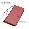 thumbnail image 5 of Wallet Case for Samsung Galaxy S21 Plus 5G, for Galaxy S21 Plus Case 6.7", Takfox PU Leather Credit Holder Folio Flip Magnetic Closure Kickstand Protective Phone Cover & Lanyard - Wine Red, 5 of 6