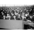 thumbnail image 2 of Harris and Ewing Collection (Library of Congress) 32x25 Black Ornate Wood Framed with Double Matting Museum Art Print Titled - Baseball Spectators, between 1915-17, 2 of 4