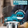 thumbnail image 4 of Enrutador compacto MTiolHig 800W 30,000 RPM para Makita 18V, 4 of 7