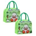 thumbnail image 1 of Oleegame 2 Pcs Sac de Rangement pour Produits, Sac à Main Isolé, Sac à Lunch, Sac à Lunch, Chiot Brun (Isolation 3D) Vert, 1 of 9