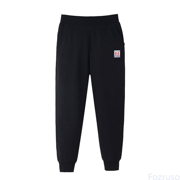 Fozruso Toddler Baby Boys Girls Solid Loose Trousers Pants Sport Pants Children's Pure Sanitary Pants Loose And Warm Ankle Length Pants Sports Pants Kids Sweatpants Sizes 3-4 Years(Black)