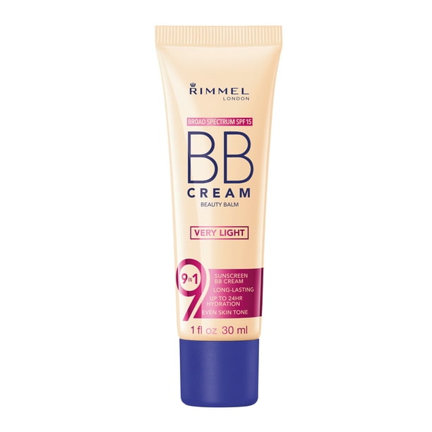 Rimmel 9-in-1 Balm BB Cream with SPF 15, Very Light, 1 - Walmart.com
