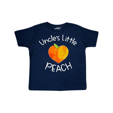

Inktastic Uncle s Little Peach Cute Peach Heart Gift Toddler Boy or Toddler Girl T-Shirt