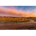 thumbnail image 2 of Jones, Adam 24x17 Black Ornate Wood Framed with Double Matting Museum Art Print Titled - Golden cottonwood and aspen trees at sunset Gros Ventre River-Grand Teton National Park-Wyoming, 2 of 4