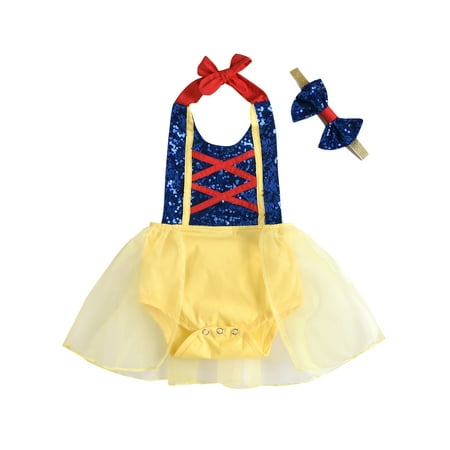 

Huakaishijie Infant Baby Girl Kids Party Dress Sleeveless Lace Patchwork Romper Jumpsuit Dress
