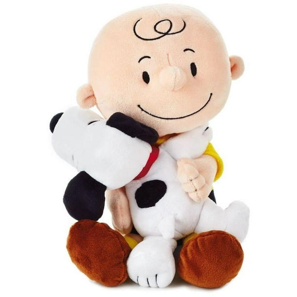 Hallmark Peanuts Charlie Brown and Snoopy Hugging Stuffed Animal  New w  Tag 