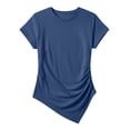 thumbnail image 6 of Guluxicc Women's Casual Basic Going Out Crop Tops Slim Fit Short Sleeve Crew Neck Tight T Shirts 2026, 6 of 8
