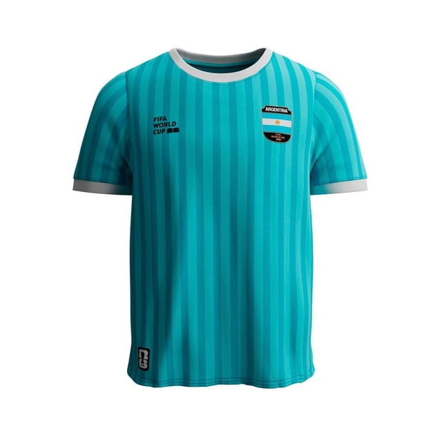 Playera Fexpro Manga Corta de Hombre Fifa Talla EG Azul Claro