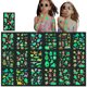 thumbnail image 1 of Pegatinas De Tatuaje Luminosas Para Niños Que Brillan En La Oscuridad Tatuajes Temporales Pegatinas De Tatuaje De Dibujos Animados Regalo De Fiesta 16 Hojas Noticed HA036811-00, 1 of 6