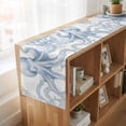 thumbnail image 6 of Coastal Blue Octopus 60 Inch Table Runner, Vintage Summer Ocean Coral Farmhouse Dresser Scarf Cotton & Linen Tablerunner for Dining/Kitchen Island/Holiday Party Décor 13" x 60", 6 of 9