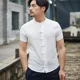 thumbnail image 4 of Camisa Hombre Cuello Mao Color Sólido Manga Corta -bruce Lee, 4 of 8