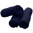 thumbnail image 3 of Luxury Hotel & Spa Towel Turkish Cotton Washcloths - Navy - Dobby Border - Set of 6, 3 of 5
