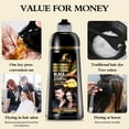 thumbnail image 6 of Black Hair Color Shampoo for Gray Hair Instant Hair Dye Shampoo Hair Coloring in Minutes Natural and Long lasting colour Hair Dye Shampoo for Men and Women 14.2 Fl.Oz, 6 of 7