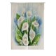 thumbnail image 1 of ABPHQTO Bouquet White Calla Lilies Japonés Noren Cortina Puerta Puerta Ventana Tratamiento Cortinas 85x120 cm, 1 of 1