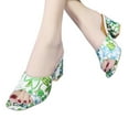 thumbnail image 2 of Pimfylm Platform Heels For Women Office-02 Women's Classy Mary Jane Double Ankle Strap Almond Toe High Heel Pumps New Green 6, 2 of 5
