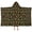Bigfoot and Tree Black Pattern, variant on Bigfoot and Pixel Orange Pattern Hooded Bath Towel Wrap for Teens Ages 3 To 12, Soft Lightweight Quick Dry Microfiber Bath Beach Pool, 50"x30"