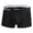 Black, variant on Men's Underwear A Line Solid Color Lancing Comfortable and Lightweight Shorts with Square Toe for Everyday Wear Black XL