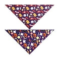 thumbnail image 4 of Monebena Halloween Dog Bandanas - Reversible Pet Scarf for Boy & Girl | Premium Durable Fabric | Holiday Bandana for Medium and Large Dogs M01, 4 of 17