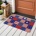 thumbnail image 4 of Independence Day Entryway Rug 2'x3'&nbsp; Non Slip Front Door Mats, US Flag Star Stripe Vintage Entrance Rugs Indoor Outdoor Carpet, Washable Floor Mats Small Area Rug for Bedroom Kitchen, 4 of 8