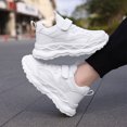 thumbnail image 4 of NOLDARES Boys Girls Sneakers Kids Lightweight Breathable Strap Athletic Running Shoes for Toddler/Little Kid/Big Kid(White,1), 4 of 9